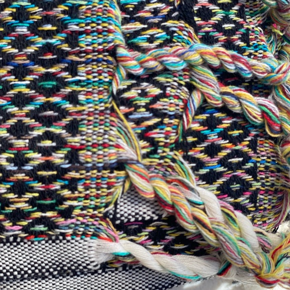 Throw | Turkish cotton | Textured & Heavyweight Oversized Throw/Towel, Black - Picture 4 of 5